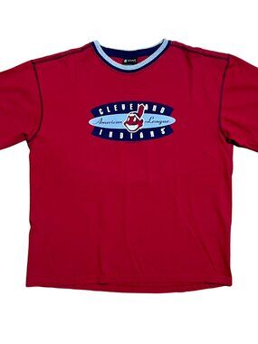 Cleveland Indians 2002 Vintage Chief Wahoo Red Vintage T-Shirt, Men's Large
